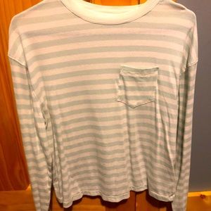 Long sleeved striped shirt